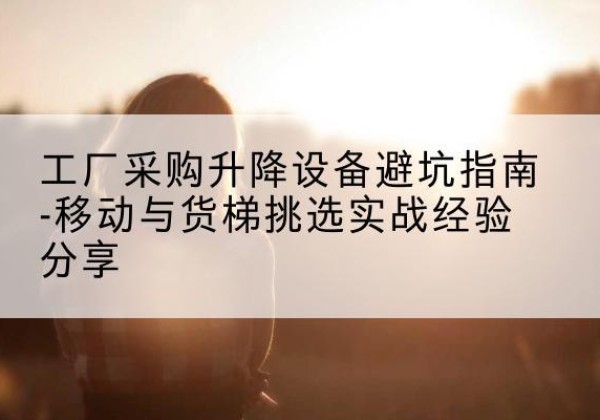 双滦移动式升降机怎么选-工厂采购升降设备避坑指南-移动与货梯挑选实战经验分享